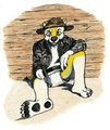 Sundance The Cowboy Husky 2 badge