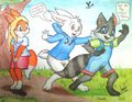 Carefree, Playful Accidents (wet) by Conejoblanco by FoxWolfie