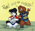 Come Outside, Dammit by Roarey Raccoon (in living color)