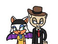 Rouge and Nightshade as Bonnie and Clyde