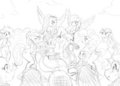 Sonic in Ponyville -Sketch- 