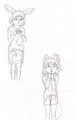 Yuki and Juliane sketch 2 by Naois