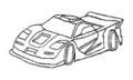 McLaren F1 GT lineart