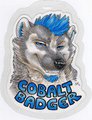 Cobalt Badger MFF 2014 Badge by CobaltBadger