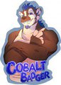 Cobalt Badger MFF'14 Badge by ArcticOrange by CobaltBadger