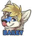 Fursuitbadge Bailey by Muzz