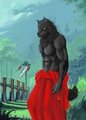 【The finished】black wolf  by henryalgoma