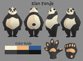 Commission - Zian Panda Reference Sheet by BastionRawr