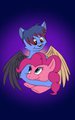leon and pinkie pie hugging