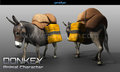 Donkey Quadruped Character Animation