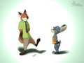 Nick and Judy (Zootopia Fan Art)