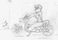 Motorcycle Otter by ZincChloride