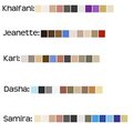 Character Color Palette