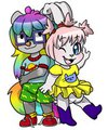 Zoe and Dali as Rugrats