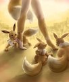 Playful Heel Nips (Eevee Pokemon TF) by Mewscaper