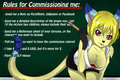 Rules to Commissioning me!