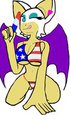Rouge the Bat: 4th of July 2015 by SloththeChaos666