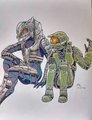 Chief and Arby by Sn0wy18