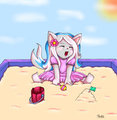 Playing in the Sand by Renho