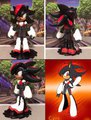 custom Cyro the Hedgehog (Female Shadow) figure