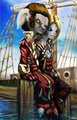 Darren and Batanga on a ship Commisssion