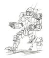 Walmart Doodle 20150723 - Commando BattleMech