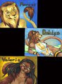 Old Art Repost: Lion badges by hyenafur