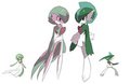 male gardevoir and female gallade by Indicaa