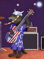 Crazed Bass-Playing Otter