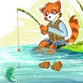 Vivikun goes fishing (made in Paint)