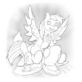 Fel Equestria - Rainbow Dash and Scootaloo Illustration