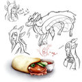 Shang-Li Sketches +Food