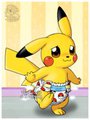 Baby Pikachu's diaper change - Part 3 by abdl86