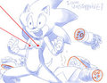 Sonic's unstoppable nipple LAZORS by Sparkydb