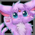 Fluffy Espeon <3 by blackeevee