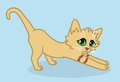 [commission] Fluffy sand cat