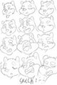 facial expressions for gucchi by AngusArt