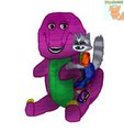 Soggy Barney-Riding (by Diaperfox777)