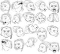 Bear Character Expression Sheet by Prydri