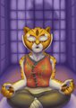 Master Tigress finds inner peace (Clothed)