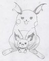 Sweetchu and Pichu by Kittzy