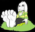  Asriel's feet [Comm. zuneycat] by PawtasticYosh