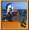 Violetta the Absol in her office