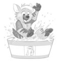 Splash, splash, SPLASH! by hyenafur