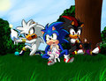Young Sonic, Shadow and Silver