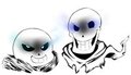 Sans and Papyrus  by TenshiGarden