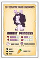 board game project character card - Rabbit princess