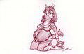 Gift Art: Pregnant Dalila by hyenafur