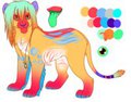 neon lion (  to be named ) by RavePartycat