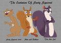The Evolution Of Surly Squirrel by SkaterYena